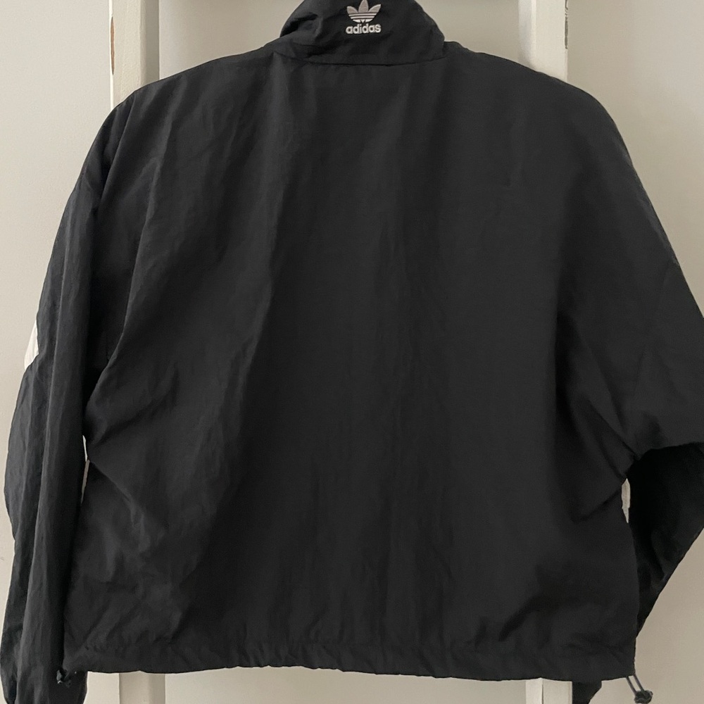 Adidas Black and White Track Zip-Up Jacket - Picture 8 of 9